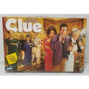Vintage Clue 1998 Classic Mystery Detective Board Game 100% PRE-OWNED